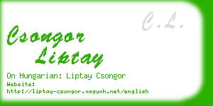 csongor liptay business card